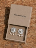 Ancient Reef Fossil Pearl Relic Earrings