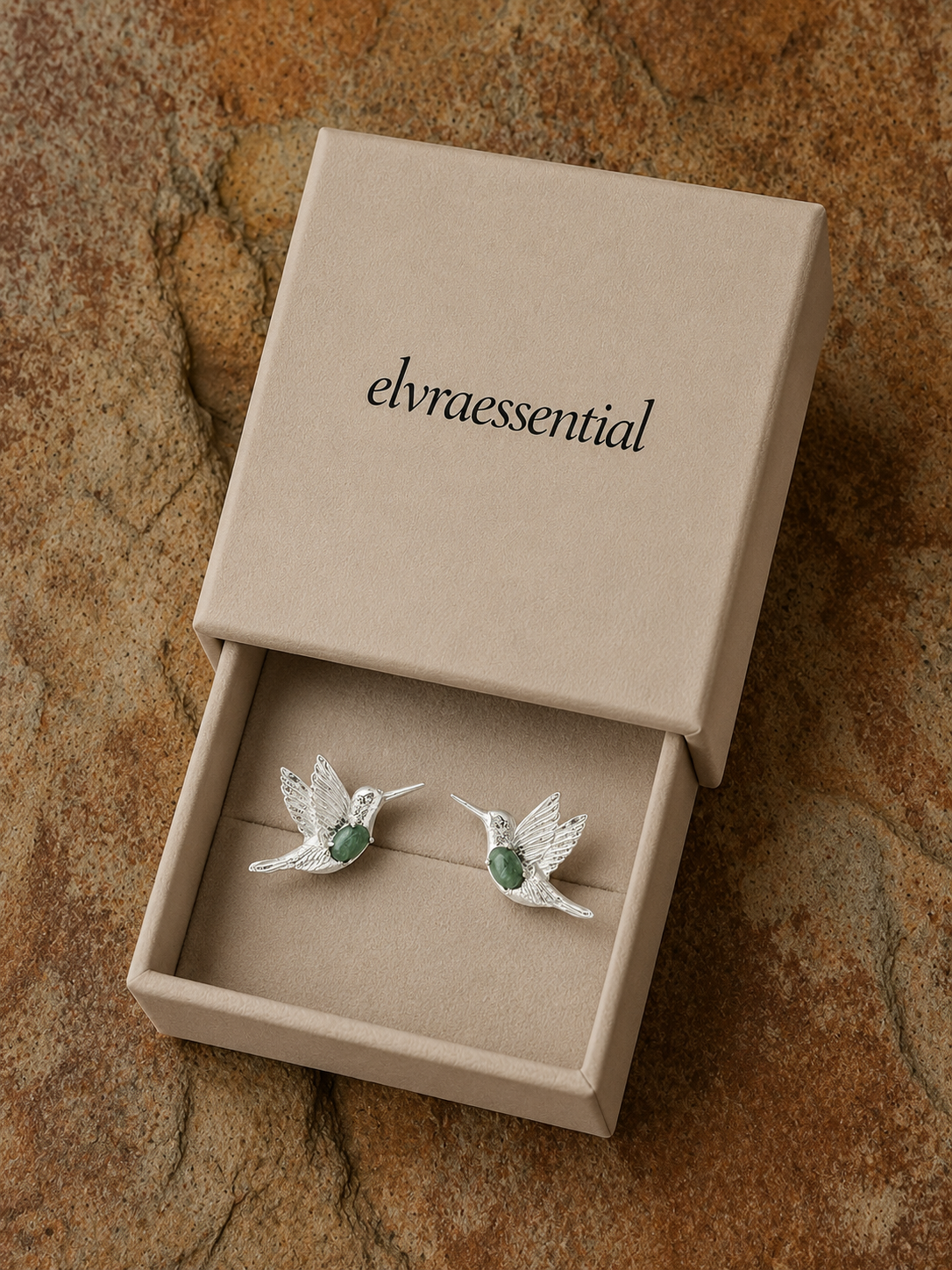 Hummingbird Verdant Aura Artisan Earrings