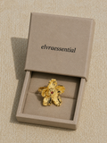 Oleander Bloom French Duo-Tone Open Ring