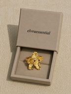 Oleander Bloom French Duo-Tone Open Ring