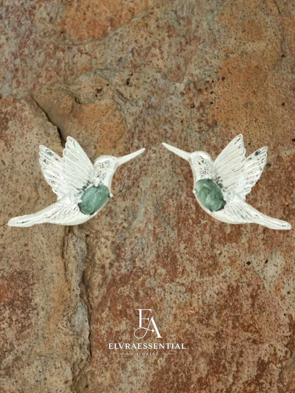 Hummingbird Verdant Aura Artisan Earrings