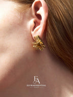Golden Firework Vintage Glow Earrings
