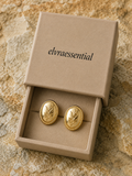 Rosemary Duo-Tone Parisian Oval Hoops
