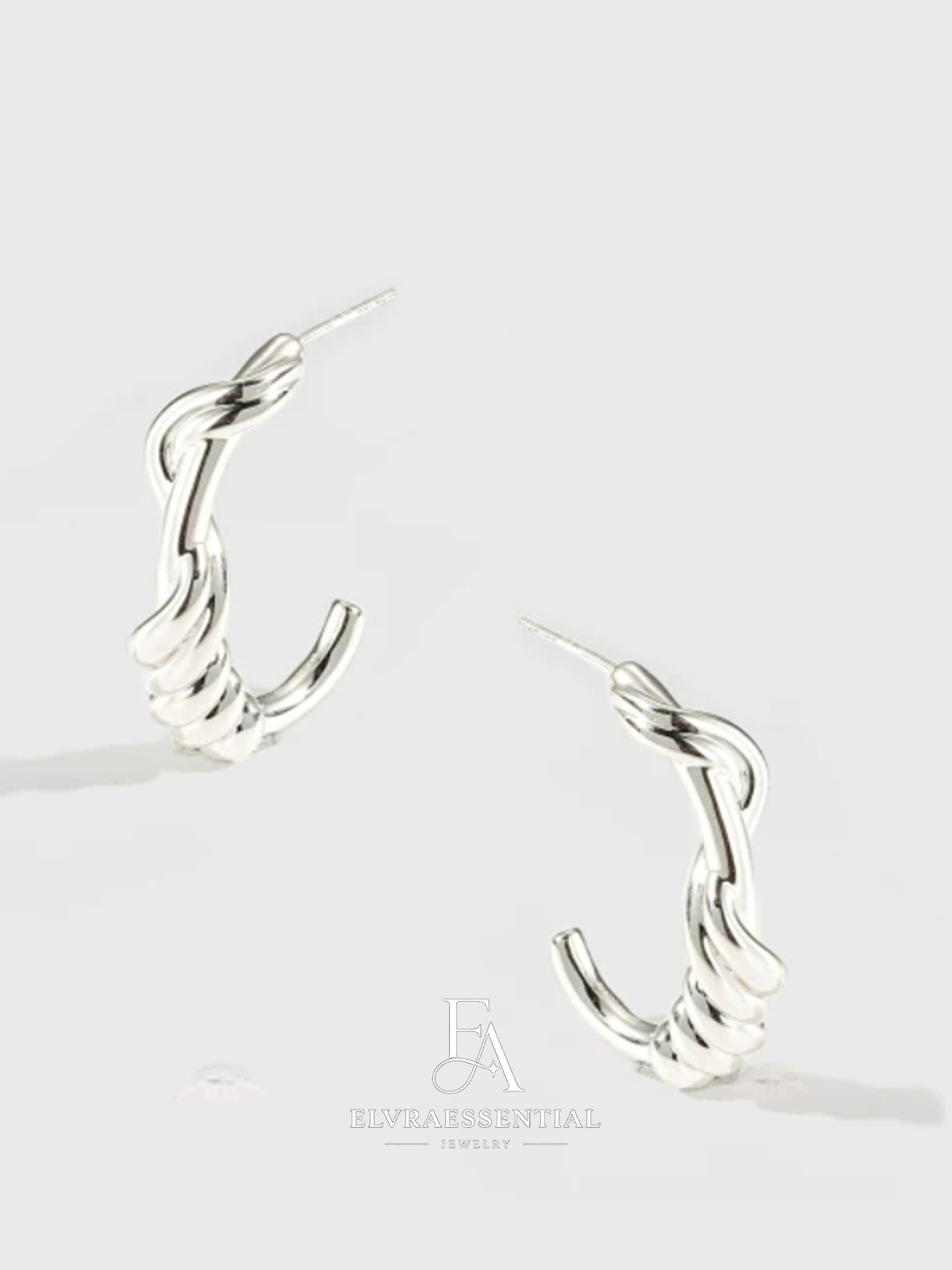 Twist Knot Chill Luxe Hoop Earrings