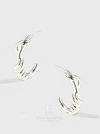 Twist Knot Chill Luxe Hoop Earrings