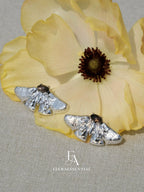 Mothlight Silver Drift Crystal Earrings