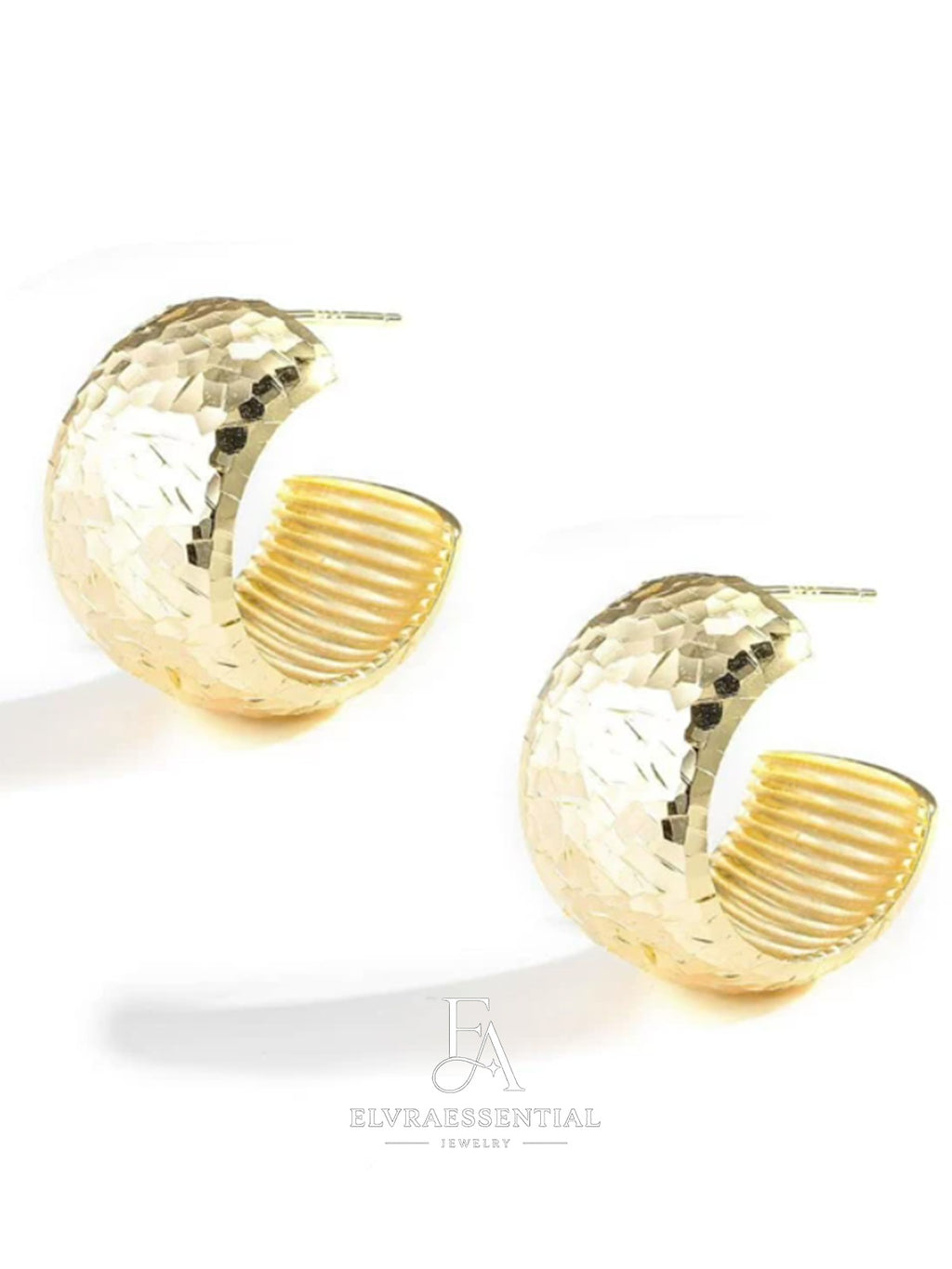 Sparkle Orbit Minimal Hoop Earrings