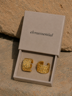 Valletta Atelier Textured Signature Hoops
