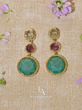 Island Reef Amethyst Tide Pendant Earrings
