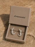 Twist Knot Chill Luxe Hoop Earrings