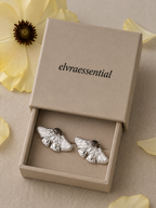 Mothlight Silver Drift Crystal Earrings