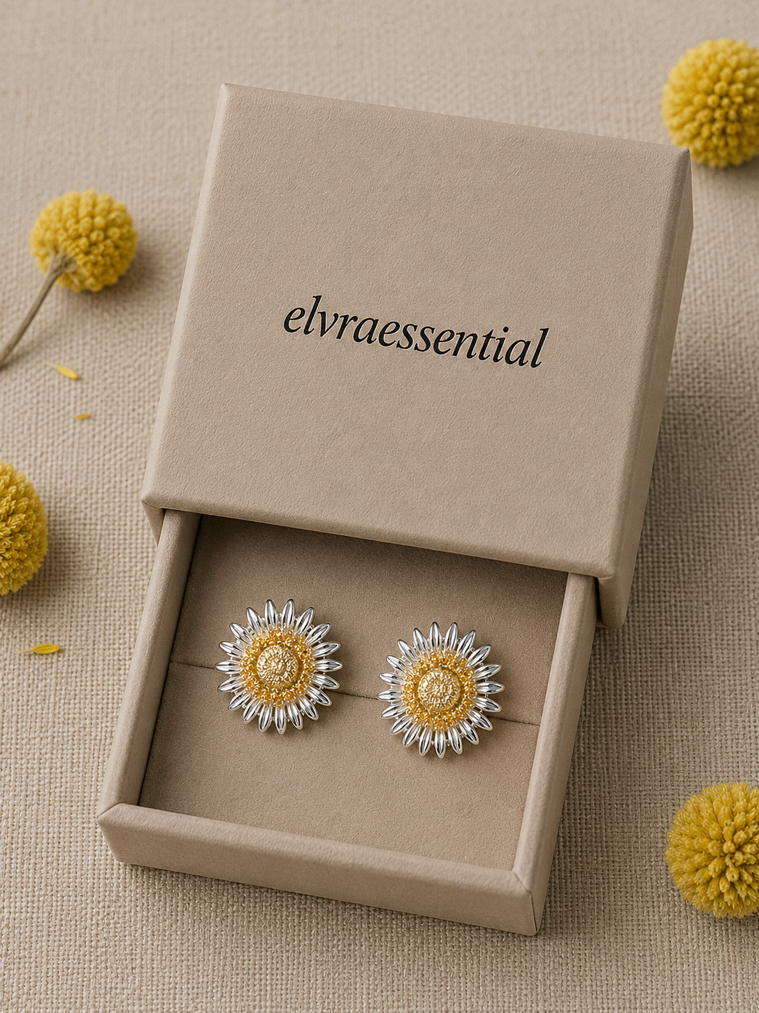 African Daisy Golden Bloom Resort Earrings