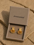 Golden Firework Vintage Glow Earrings