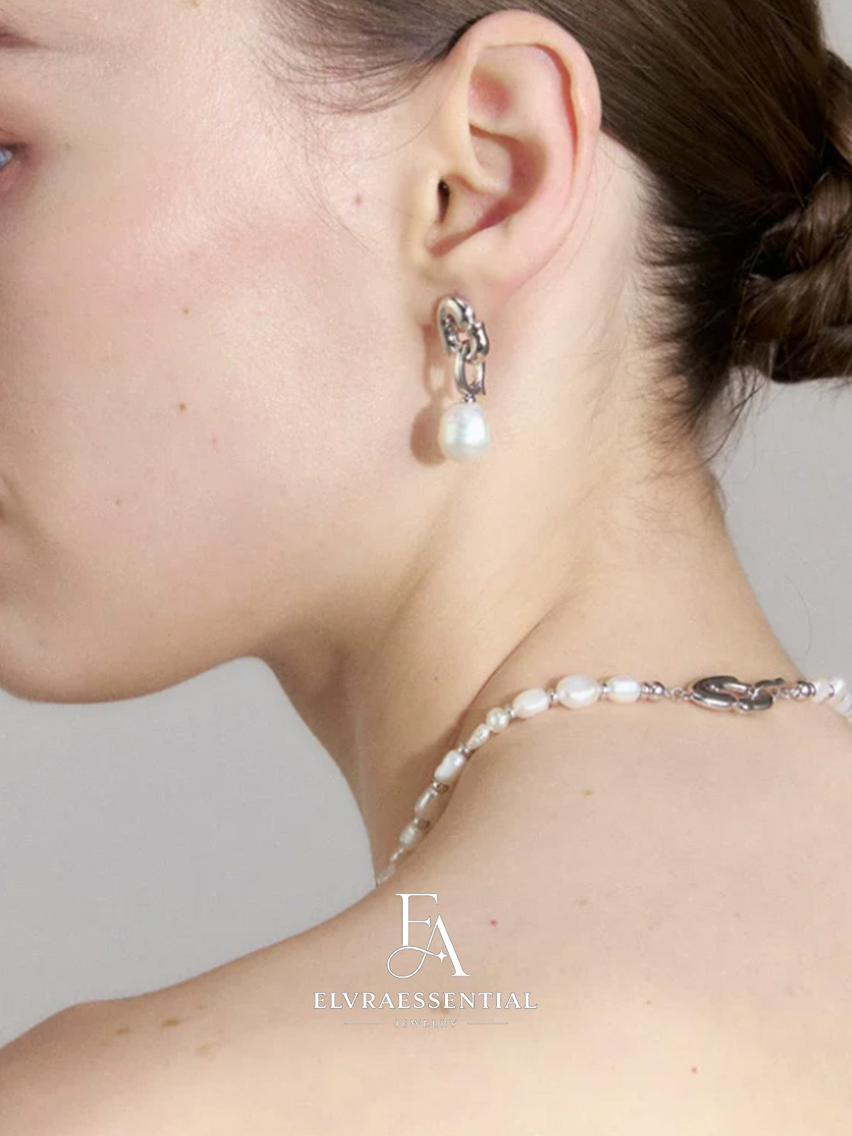 Baroque Pearl Cascade Drop Earrings
