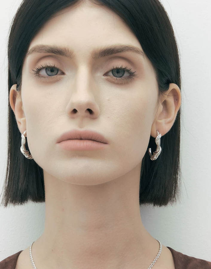 Twist Knot Chill Luxe Hoop Earrings