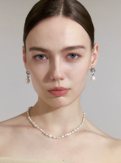 Baroque Pearl Cascade Drop Earrings