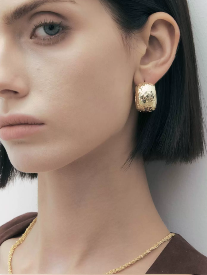 Sparkle Orbit Minimal Hoop Earrings