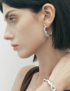 Twist Knot Chill Luxe Hoop Earrings