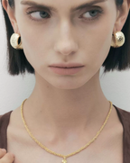 Sparkle Orbit Minimal Hoop Earrings