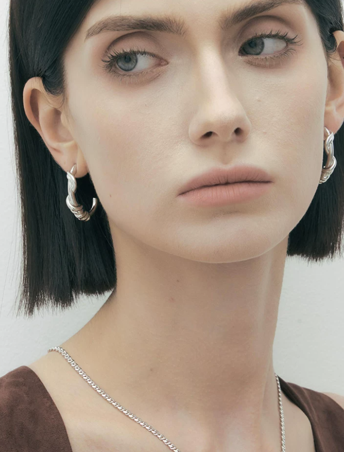 Twist Knot Chill Luxe Hoop Earrings