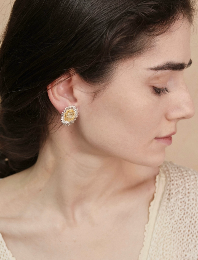 African Daisy Golden Bloom Resort Earrings