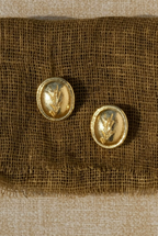 Rosemary Duo-Tone Parisian Oval Hoops