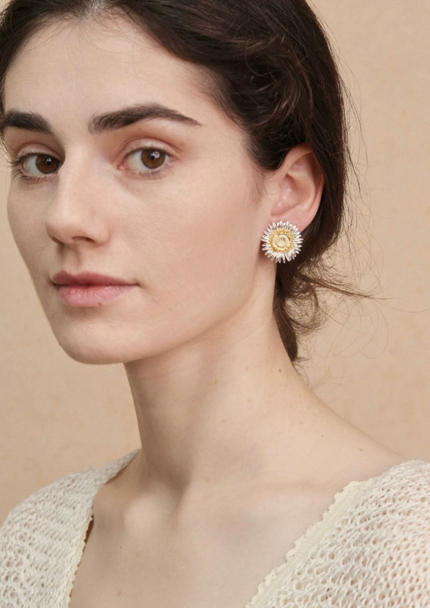 African Daisy Golden Bloom Resort Earrings