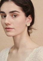 African Daisy Golden Bloom Resort Earrings
