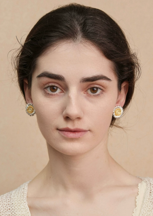 African Daisy Golden Bloom Resort Earrings