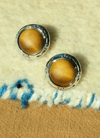 Kokoxili Nomad Tiger Eye Artisan Earrings