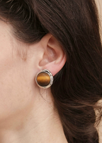 Kokoxili Nomad Tiger Eye Artisan Earrings