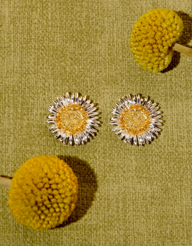 African Daisy Golden Bloom Resort Earrings